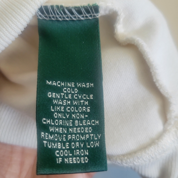 LAUREN RALPH LAUREN ACTIVE Cream Zip Up Jacket Crest Logo Womens XL - Picture 8 of 10